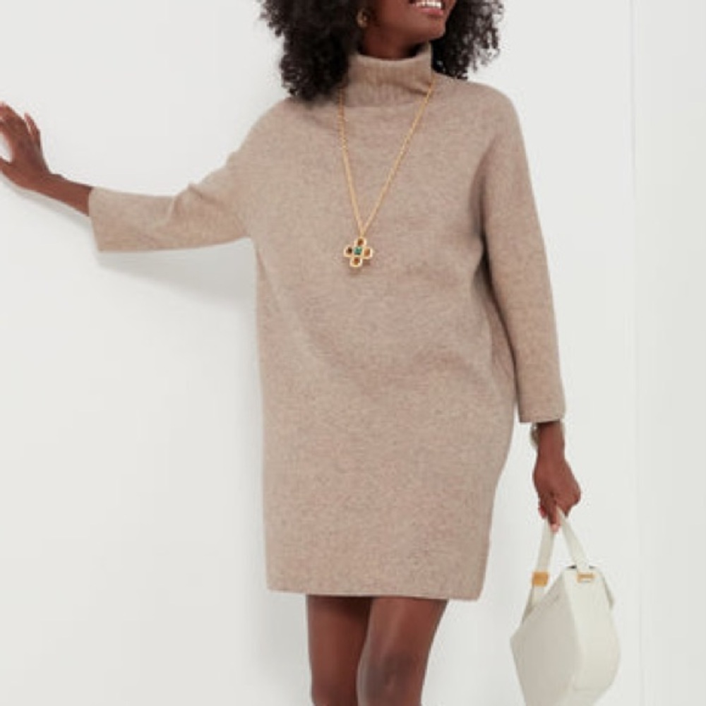 Pomander Place Tuckernuck Hazelwood Vivianne Dress Beige Tan Neutral Size Medium - Picture 3 of 14